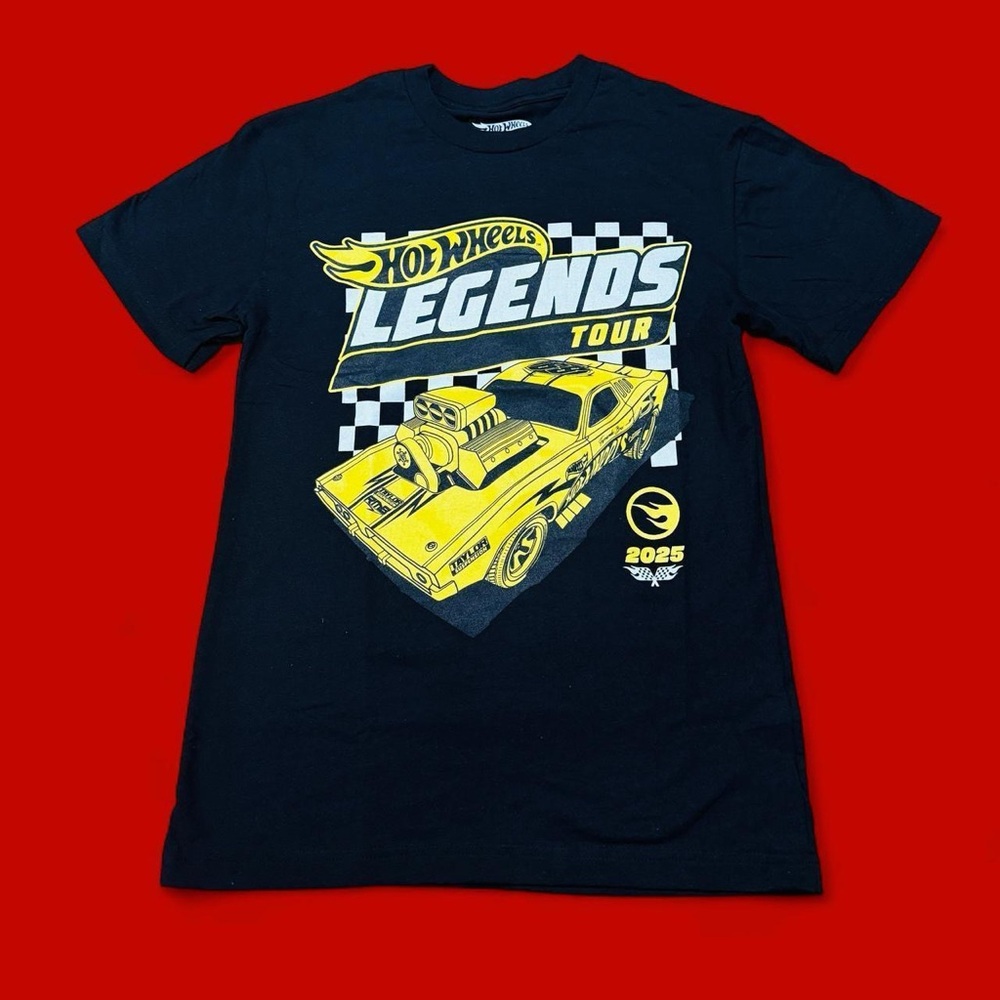 Legends Tour HOT WHEELS Black GRAPHIC T-Shirt XL MEN'S